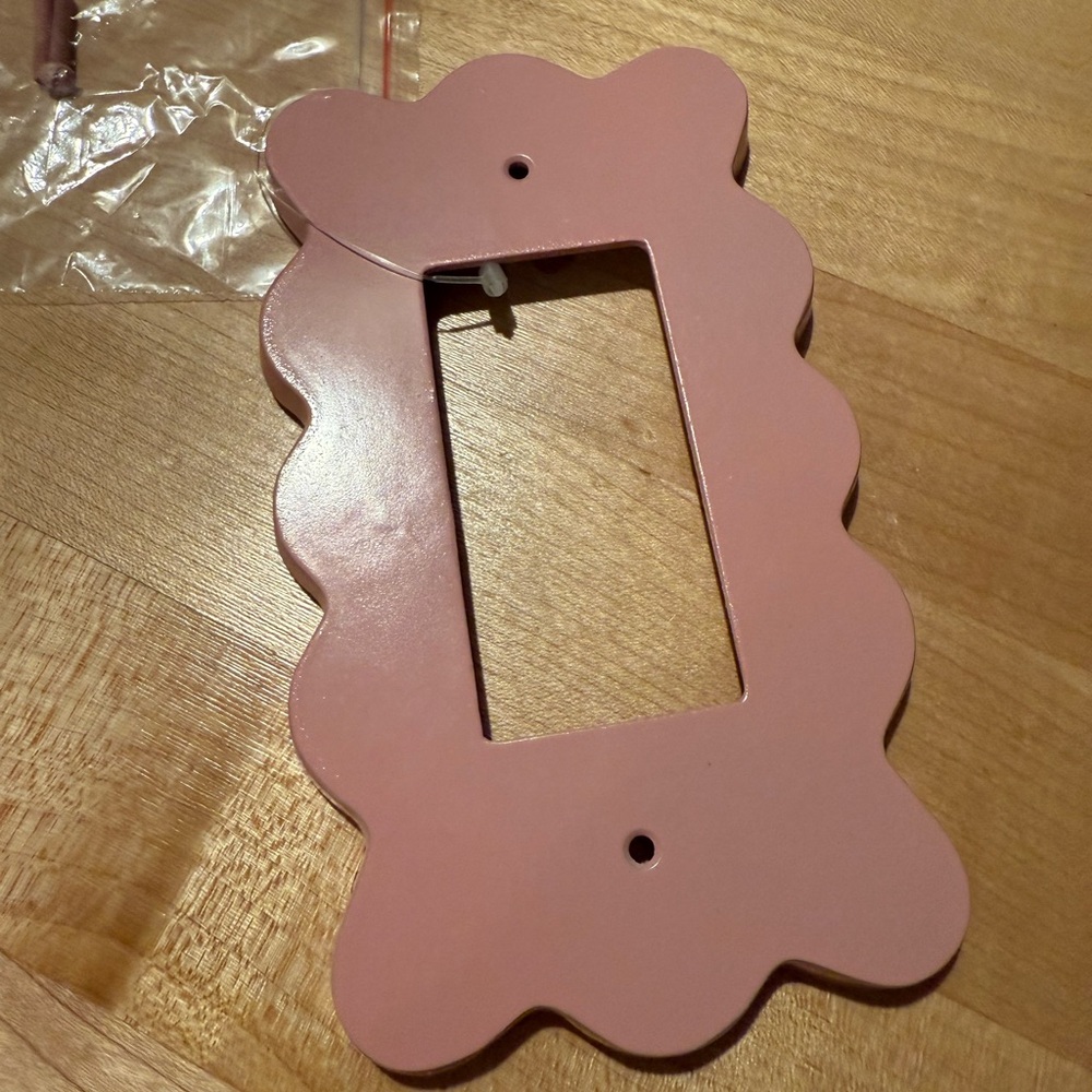 Anthropologie Pink Ornate Light Switch Cover
